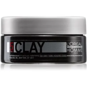 L’Oréal Professionnel Homme 5 Force Clay modelling clay strong hold 50 ml