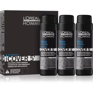 L’Oréal Professionnel Homme Cover 5' toning hair colour shade 7 Blond 3x50 ml