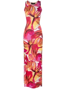 LOUISA BALLOU - Long Sleeveless Printed Dress #1679014