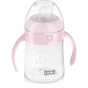 LOVI First Cup cup with handles Pink 6m+ 150 ml