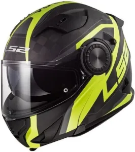 LS2 FF313 Vortex Carbon Matt Carbon Gloss H-V Yellow XL Helmet