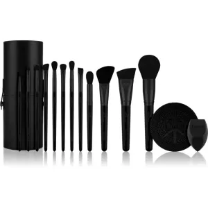 Luvia Cosmetics Prime Vegan Pro Black Edition brush set 12 pc #1192826