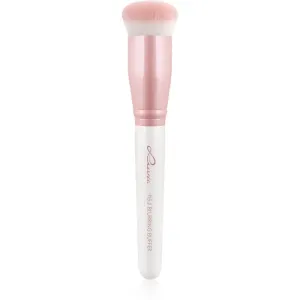 Luvia Cosmetics Prime Vegan Blurring Buffer foundation and powder brush 115 Candy (Pearl White / Rose) 1 pc