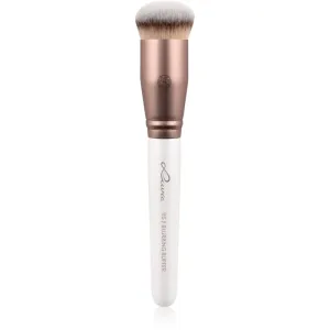 Luvia Cosmetics Prime Vegan Blurring Buffer foundation and powder brush 115 (Pearl White / Metallic Coffee Brown) 1 pc