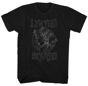 Lynyrd Skynyrd T-Shirt Eagle Guitar 73 Black 2XL