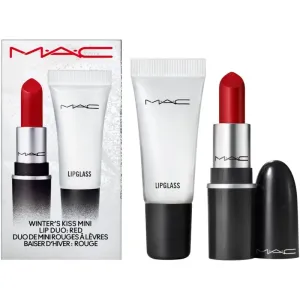 MAC Cosmetics Holiday Winter's Kiss Mini Lip Duo gift set shade Red 2 pc