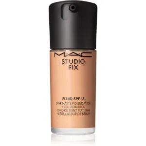 MAC Cosmetics Studio Fix Fluid SPF 15 24HR Matte Foundation + Oil Control mattifying foundation SPF 15 shade NC27 30 ml