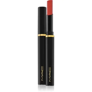 MAC Cosmetics Powder Kiss Velvet Blur Slim Stick moisturising matt lipstick shade Devoted To Chili 2 g