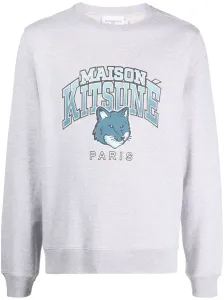 MAISON KITSUNE' - Campus Fox Logo Cotton Sweatshirt