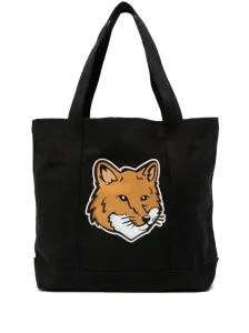 MAISON KITSUNE' - Fox Head Cotton Tote Bag #1720466