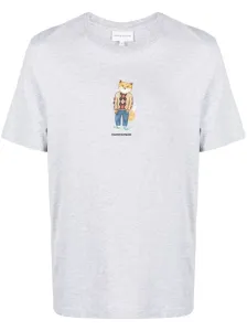 MAISON KITSUNE' - Dressed Fox Cotton T-shirt #1720560