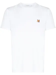 MAISON KITSUNE' - Fox Head Logo Cotton T-shirt #1720675