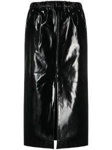 MAISON MARGIELA - Faux Leather Midi Skirt #1651807