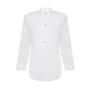 Maison Margiela Men's Tuxedo Poplin Shirt White 39 #1575036