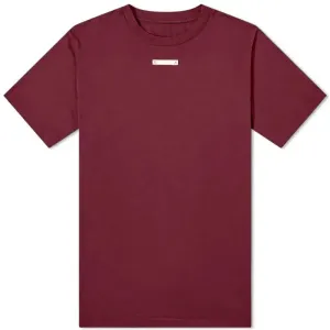Maison Margiela Men's Name Tag T-shirt Burgundy XL