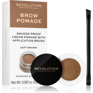 Makeup Revolution Brow Pomade eyebrow pomade shade Soft Brown 2.5 g