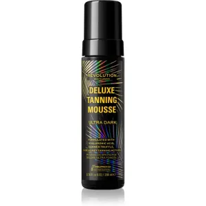 Makeup Revolution Beauty Tanning Deluxe Mousse fast self-tanning mousse shade Ultra Dark 200 ml