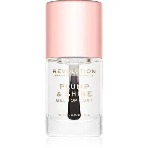 Makeup Revolution Plump & Shine Gel-Effect Nail Varnish Translucent 10 ml #253317