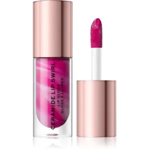 Makeup Revolution Ceramide Swirl hydrating lip gloss shade Berry Pink 4,5 ml