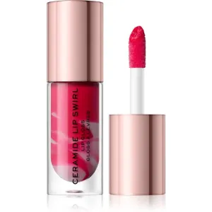 Makeup Revolution Ceramide Swirl hydrating lip gloss shade Bitten Red 4,5 ml