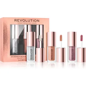 Makeup Revolution Shimmer Bomb lipgloss set