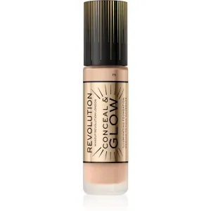 Makeup Revolution Conceal & Glow brightening foundation for a natural look shade F9 23 ml
