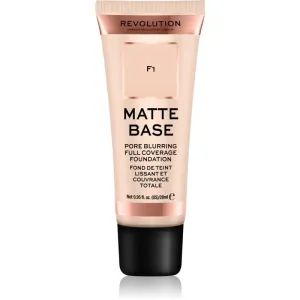 Makeup Revolution Matte Base High Cover Foundation Shade F1 28 ml