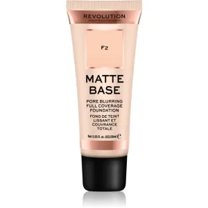 Makeup Revolution Matte Base High Cover Foundation Shade F2 28 ml