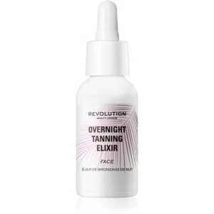 Makeup Revolution Beauty Tanning Overnight Elixir Face Self-Tanning Serum Night 30 ml