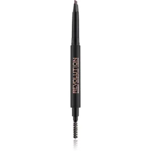 Makeup Revolution Duo Brow Definer precise eyebrow pencil shade Medium Brown 0.15 g #235138