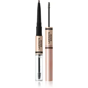 Makeup Revolution Laminate Brow Eyebrow Pencil and Gel Shade Dark Brown 2.1 g
