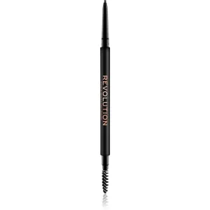 Makeup Revolution Precise Brow Pencil precise eyebrow pencil with brush shade Medium Brown 0.05 g #283336