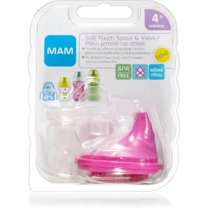 MAM Baby Bottles Soft Touch Spout & Valve set for children Pink 4m+ 2 pc