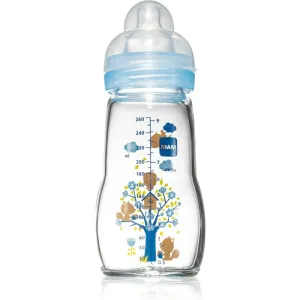 MAM Feel Good Glass Baby Bottle baby bottle Blue 2m+ 260 ml