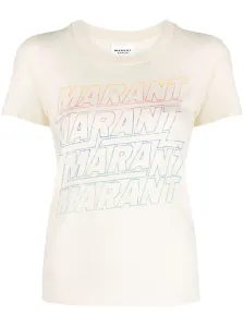 MARANT ETOILE - Ziliani Logo Cotton T-shirt