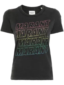 MARANT ETOILE - Ziliani Logo Cotton T-shirt