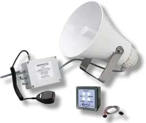 Marco EW3-MS Electronic whistle 20/75m +fog signal +mic.+siren #1307756