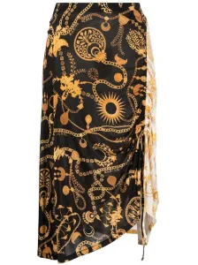 MARINE SERRE - Printed Viscose Midi Skirt