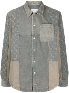MARINE SERRE - Denim Button-down Shirt