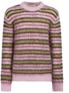 MARNI - Striped Mohair Blend Sweater #1651297
