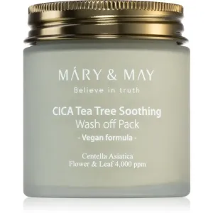MARY & MAY Cica Tea Tree Soothing cleansing mineral clay mask with soothing effect 125 g