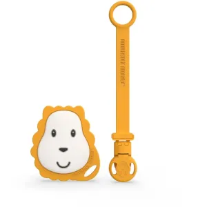 Matchstick Monkey Flat Face Teether & Soother Clip gift set Lion(for children)