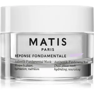 MATIS Paris Réponse Fondamentale Authentik-Fundamental Mask regenerating and hydrating face mask for two-phase skin treatment 50 ml