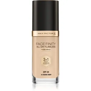 Max Factor Facefinity All Day Flawless Long-Lasting Foundation SPF 20 Shade 44 Warm Ivory 30 ml