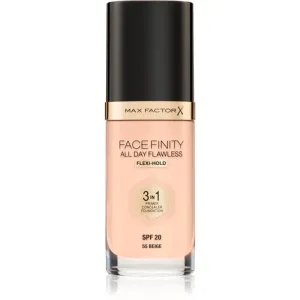 Max Factor Facefinity All Day Flawless long-lasting foundation SPF 20 shade 55 Beige 30 ml #1758492