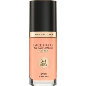 Max Factor Facefinity All Day Flawless Long-Lasting Foundation SPF 20 Shade 64 Rose Gold 30 ml