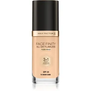 Max Factor Facefinity All Day Flawless Long-Lasting Foundation SPF 20 Shade 70 Warm Sand 30 ml