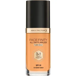 Max Factor Facefinity All Day Flawless Long-Lasting Foundation SPF 20 Shade 78 Warm Honey 30 ml #262909