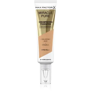 Max Factor Miracle Pure Skin long-lasting foundation SPF 30 shade 45 Warm Almond 30 ml