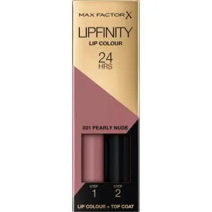 Max Factor Lipfinity Lip Colour long-lasting lipstick with balm shade 001 Pearly Nude 4,2 g
